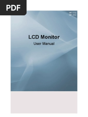 LCD Monitor: User Manual | PDF | Microsoft Windows | Electrical.
