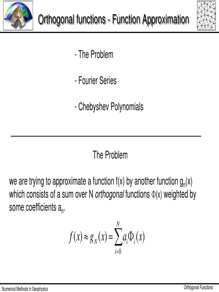 Orthogonal Functions - Function Approximation | PDF | Vector Space ...