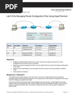 Lab 5.3.9A Managing Router Configuration Files Using Hyperterminal