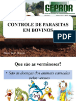 Controle de parasitas em bovinos