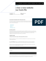 How To View A New Website Using Your Hosts File