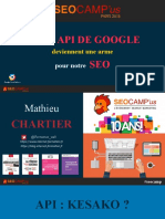 Quand Les API de Google Deviennent Une Arme Pour Notre SEO