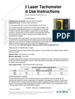 Handheld Laser Tachometer Setup and Use Instructions: For Trio Vibration Data Collectors