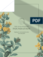 Green Floral Decorative Foundation Corporate Booklet