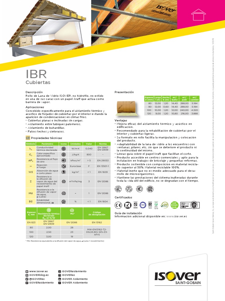 Ibr 2017 Es | PDF | Aislamiento térmico | Ramas de la termodinámica