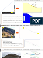 Evaluación de Estabilidad Corte Talud - Poza de Sedimentación