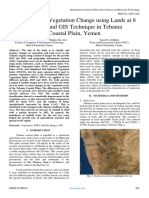 Monitoring of Vegetation Change Using Lands at 8 Imagery and GIS Technique in Tehama Coastal Plain, Yemen