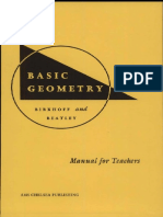 George David Birkhoff, Ralph Beatley - Basic Geometry - Manual For Teachers-American Mathematical Society (2000)