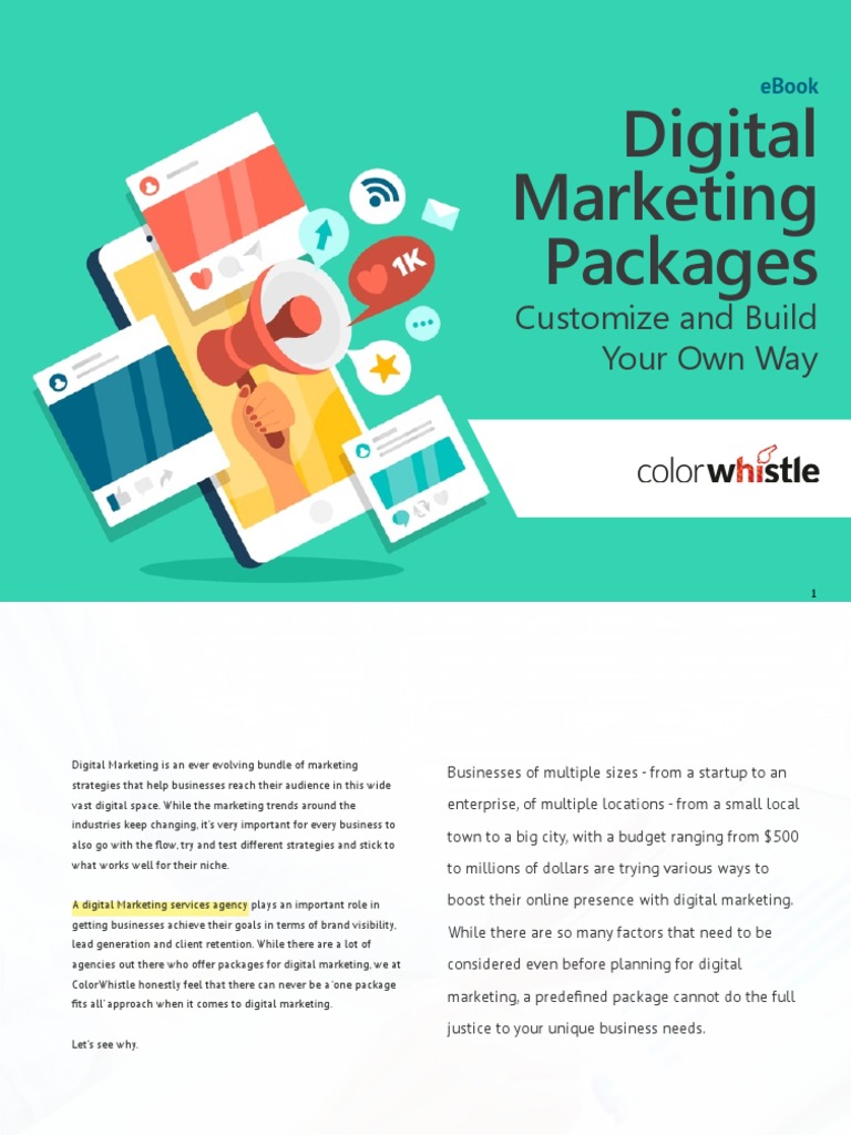 Digital Marketing Pricing Packages Ebook 1 PDF