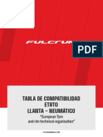 Fulcrum ETRTO Compatibility Table ESP Rev01 02 2021