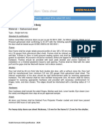 Technical Specification / Data Sheet: Main Entrance Door - Powder Coated (Fire Rated 60 Min)