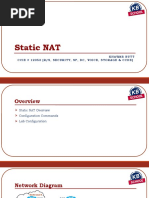 Static NAT: Khawar Butt Ccie # 12353 (R/S, Security, SP, DC, Voice, Storage & Ccde)