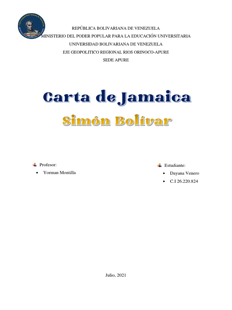 Carta de Jamaica PDF