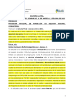 Actividades de La Semana Del 28 de Marzo Al 2 de Abril de 2022