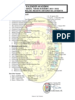 Kalender Akademik Perkuliahan Semester Ganjil 2021-2022