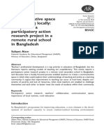 Communicative Space and Working Locally: A Report of A Participatory Action Research Project in A Remote Rural School in Bangladesh