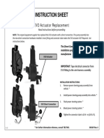 Instruction Sheet: EVO Actuator Replacement EVO Actuator Replacement