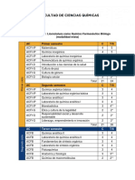 Ciencias Quimicas Plan de Estudios - QFB 1