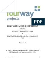 Construction Method Statement: Including Site Waste Management Plan & Construction Environmental Management Plan