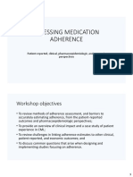 Assessing Medication Adherence: Workshop Objectives