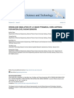 Design and Simulation of A C-Band Pyramidal Horn Antenna For Wate