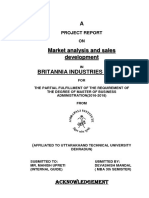 Britannia Industries Market Analysis and Sales Development Project Report