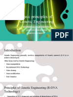 Basic Principles of Genetic Engineering: By: Shweta Singh Chauhan Assistant Professor SRM University