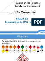 HNS Manager Level - 2. Introduction To HNS Spills