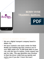 Berry Ryde Training Manual Guide