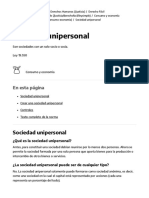 Sociedad unipersonal