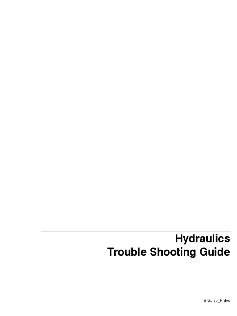 HYDRAULIC SYSTEM TROUBLESHOOTING GUIDE PDF intelligence overview