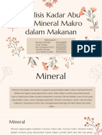 Analisis Kadar Abu Dan Mineral Makro Dalam Makanan
