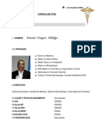 Curriculum Vitae Dr. Antonio Vásquez Hidalgo 2012