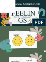 Today Is Monday, September 27th: Feelin GS