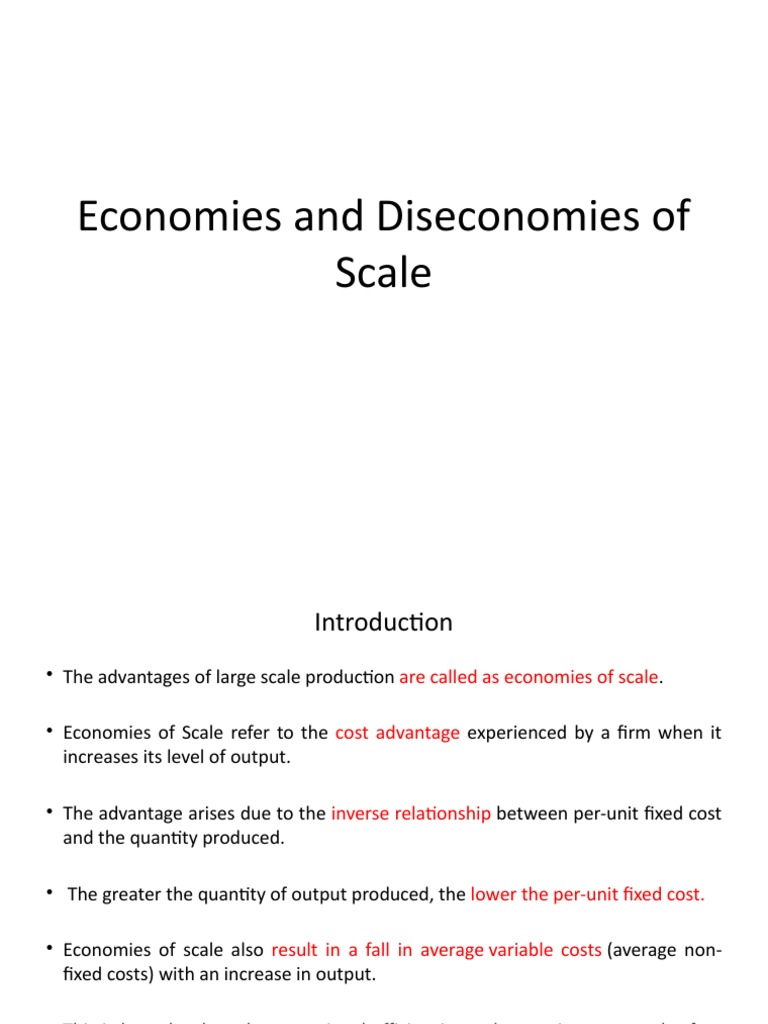 4 Economies of Scale | PDF | Economies Of Scale | Average Cost