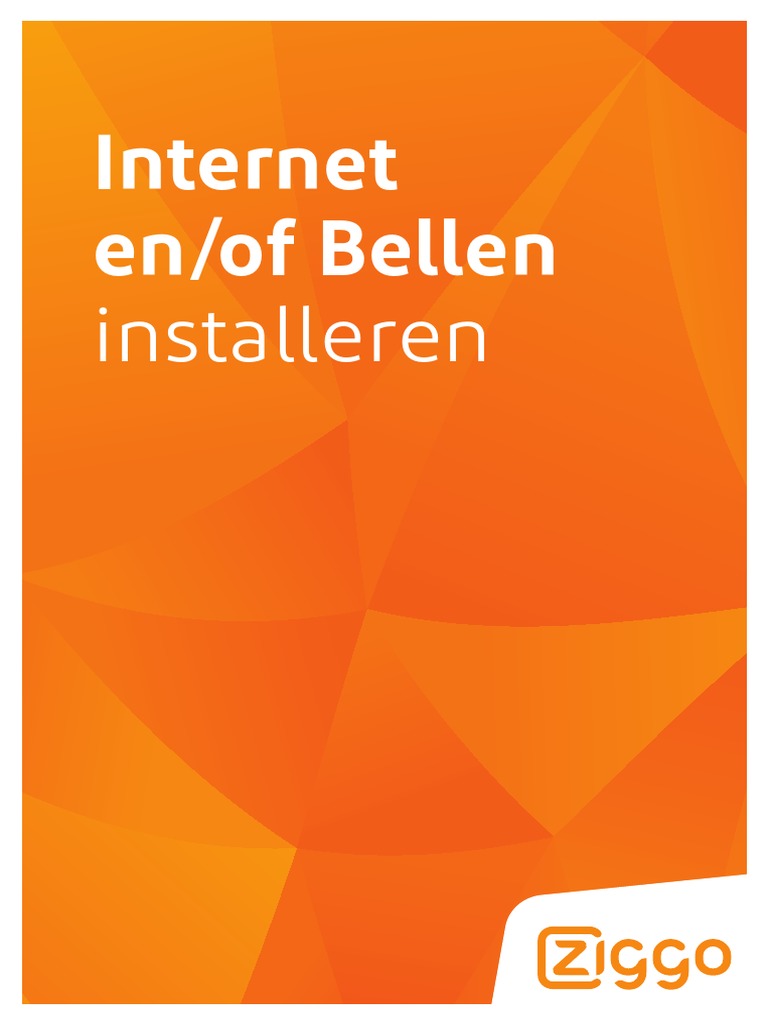 Ziggo Router Installeren Bellen en of Internet Connectbox | PDF