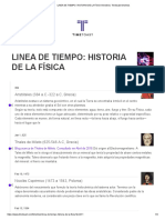 LINEA DE TIEMPO - HISTORIA DE LA FÍSICA Timeline - Timetoast Timelines