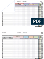 Control de Asistencia en Formato Excel