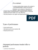 Performance of A Contract