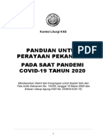 Panduan Kamis Putih - Pekan Suci Saat Pandemi Covid 19