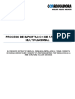 Proceso de Importacion de Archivos Ubl Multifuncional Actual