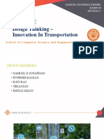 Innovation in Transportation - Design Thinking