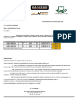 Cotizacion Arq. Gustavo Medina