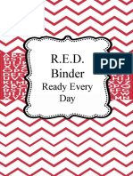 R.E.D. Binder Essentials