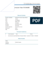 Curriculum Vitae V31364285: Datos de Contacto