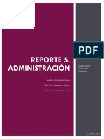 Reporte 5 Adminitración-Curriculum y Entrevista