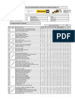 Check List de Mantto Preventivo Retroexcavadora