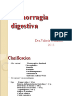 Hemorragia digestiva: clasificación, presentación y manejo