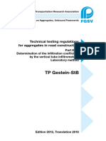 TP Gestein-Stb: Technical Testing Regulations For Aggregates in Road Construction