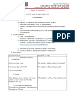 Lesson Plan For Quadrilaterals Day2